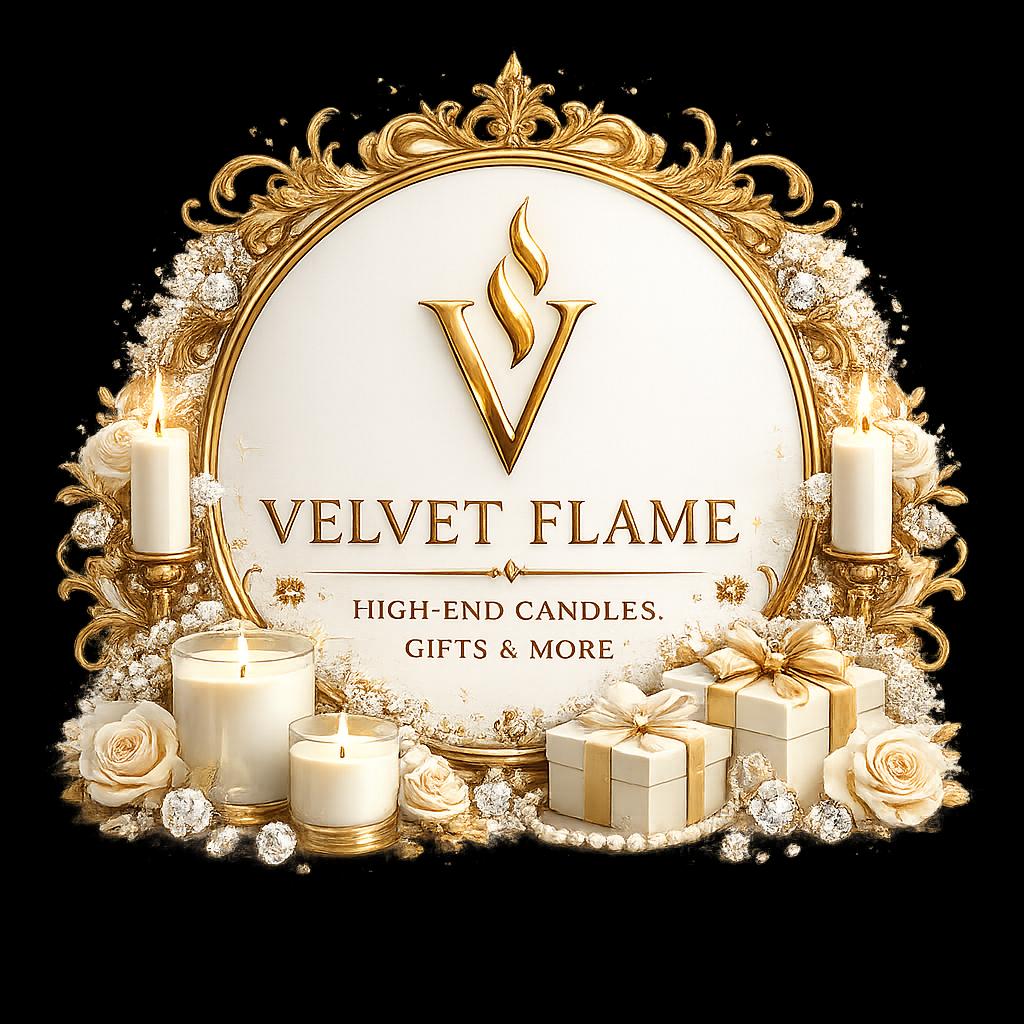 Velvet Flame luxury candles logo